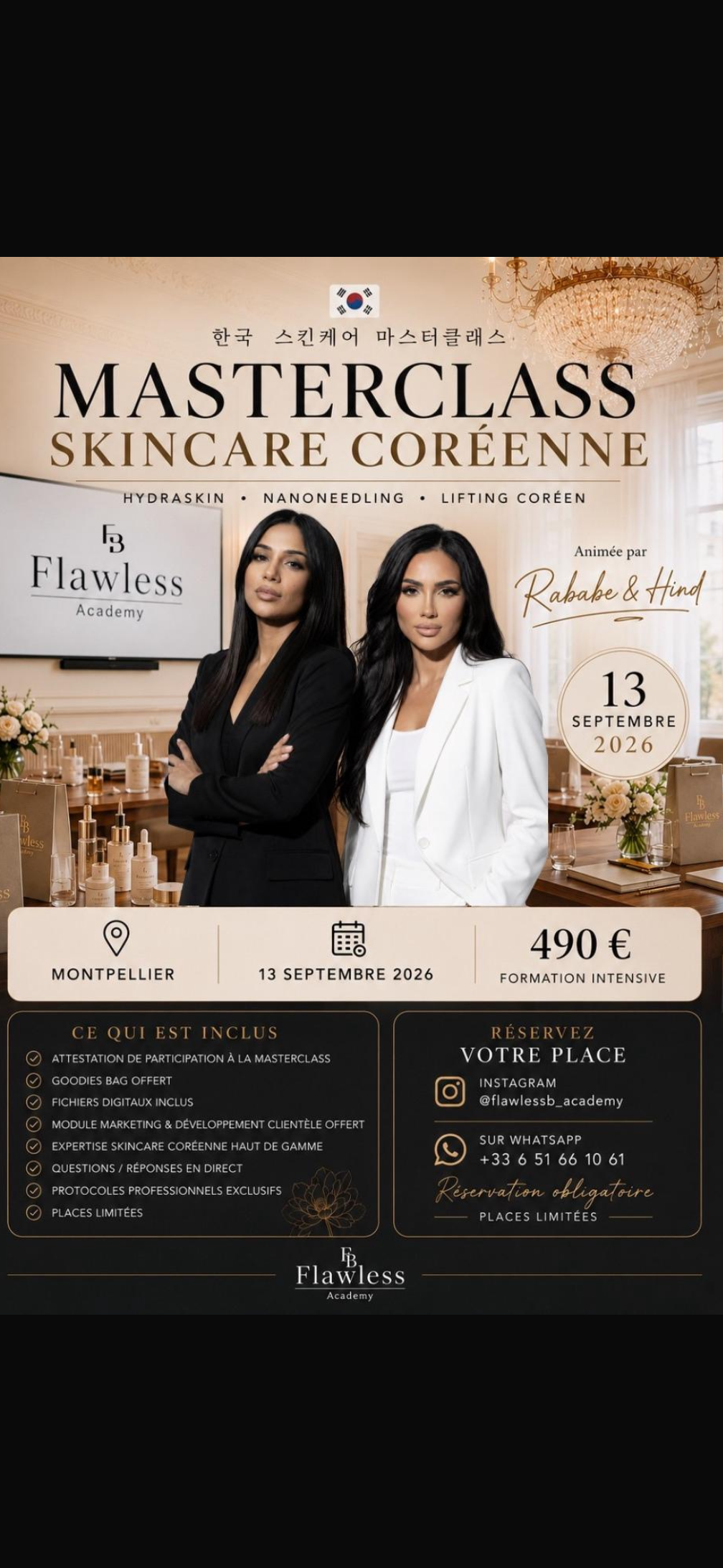 Masterclass skincare Montpellier 