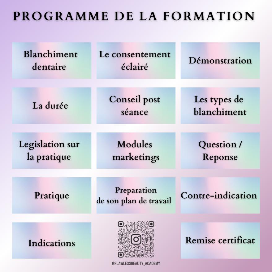 Formation Blanchiment dentaire