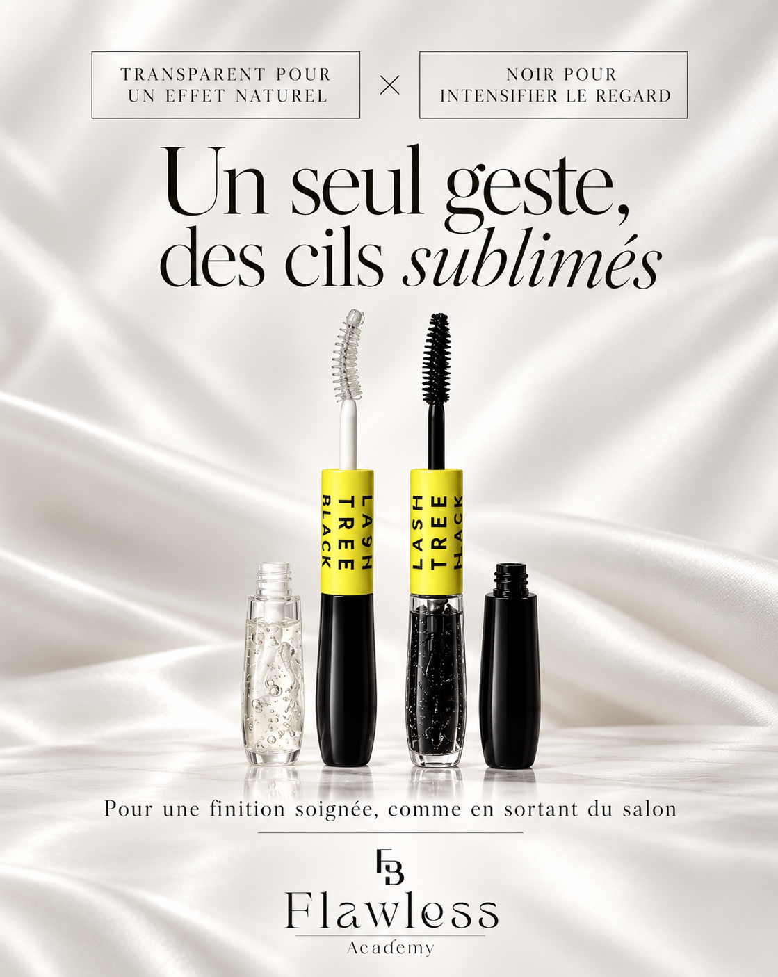Lash Tree Black – Soin pour cils transparent et noir 2-en-1